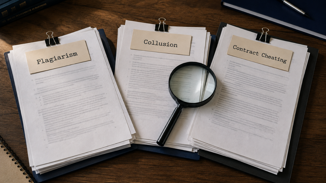 Plagiarism, Collusion and Contract Cheating